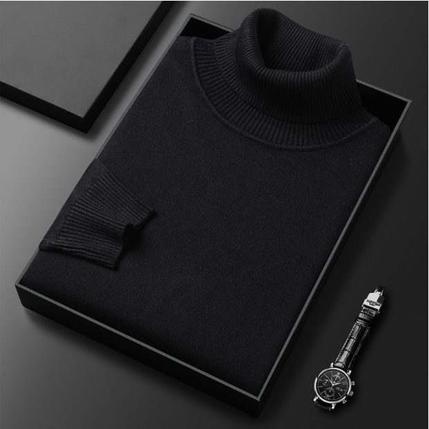 Men’s Slim Fit Fine Knit Turtleneck Sweater