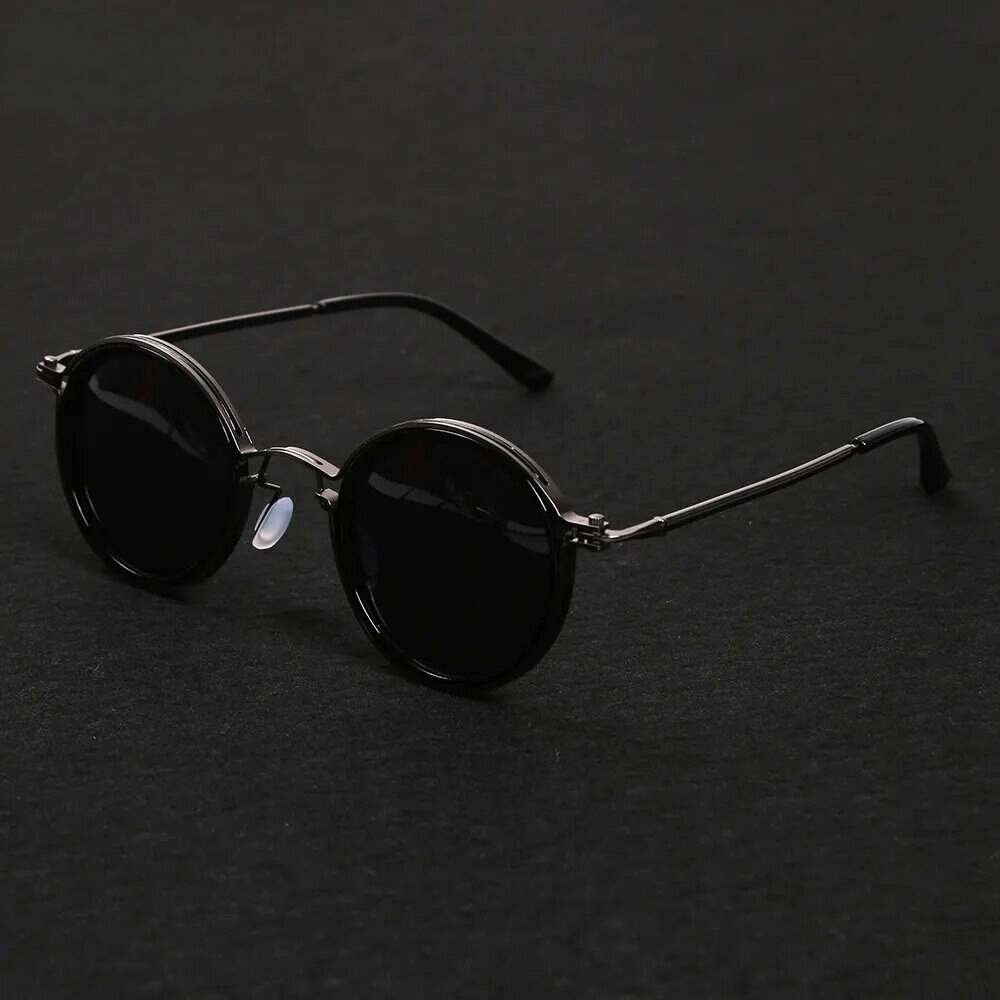 Women's Round Metal Frame Vintage Sunglasses