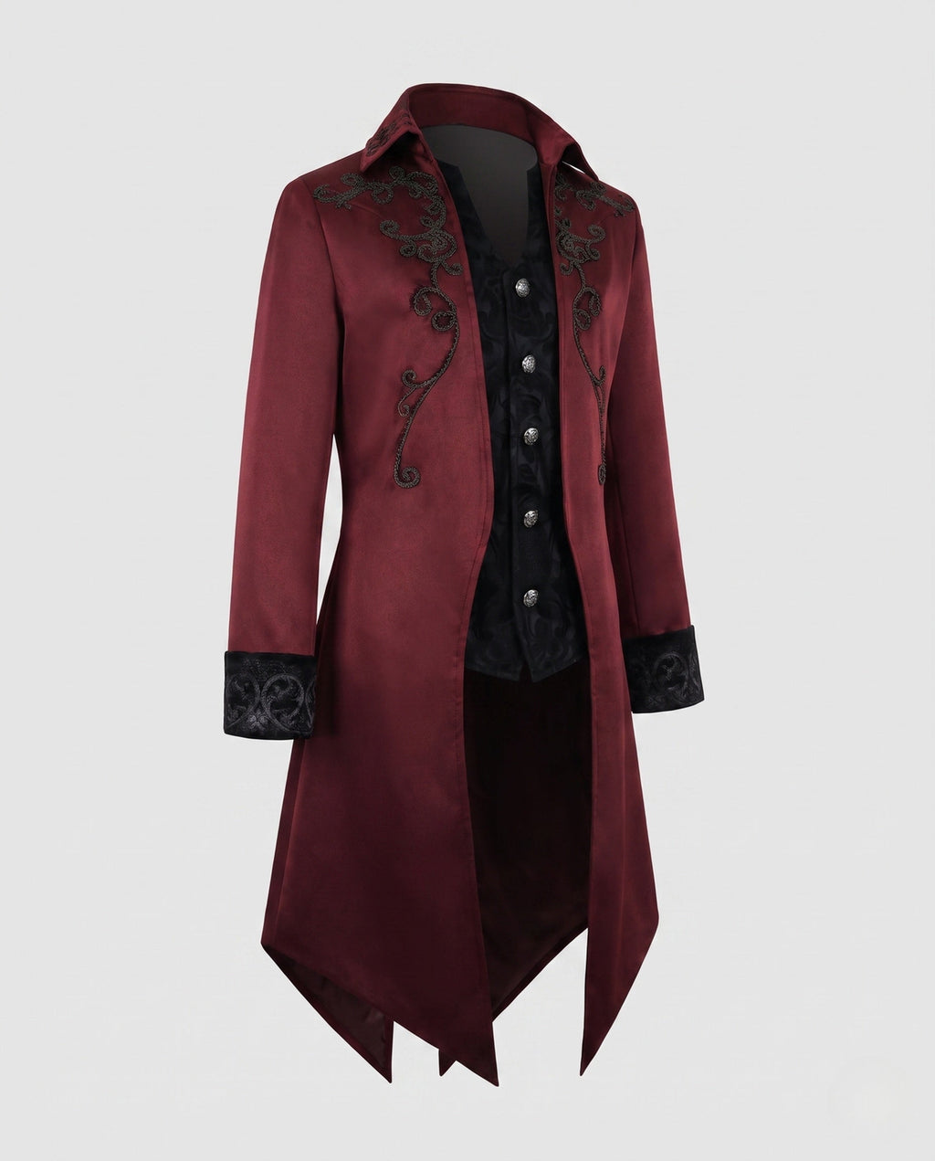 Women’s Gothic Embroidered Tailcoat with Brocade Waistcoat Front