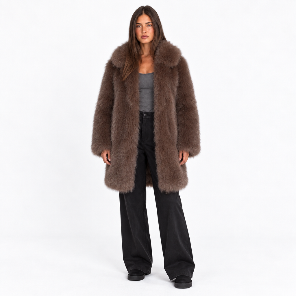 Women’s Shaggy Faux Fur Coat