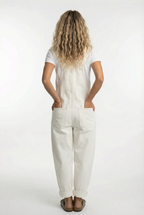 Women's Denim Button-Front Baggy Overalls