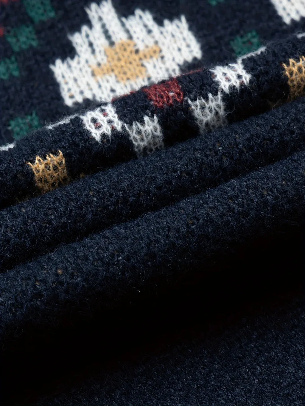 Men’s Fair Isle Jacquard Knit Crew Neck Sweater