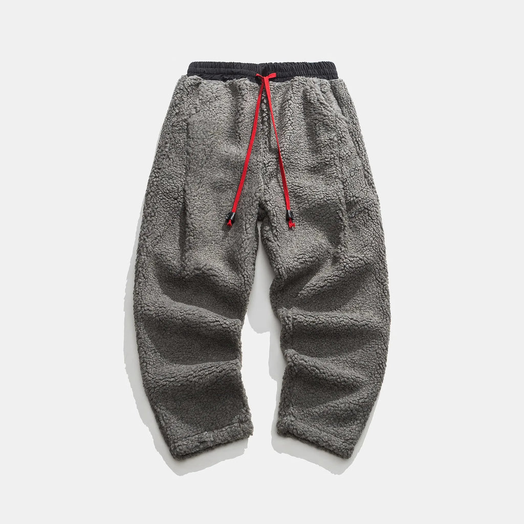 Men's Sherpa Fleece Drawstring Jogger Pants