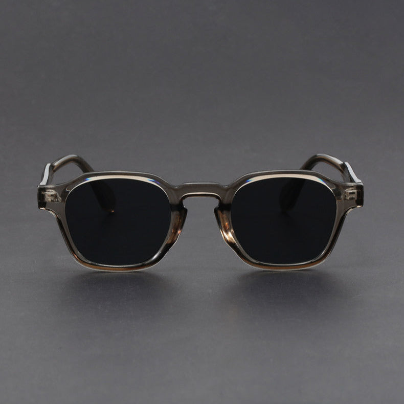 Women's Square Acetate Frame Retro Sunglasses