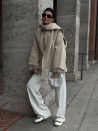Women’s Blanket Stitch Scarf Jacket