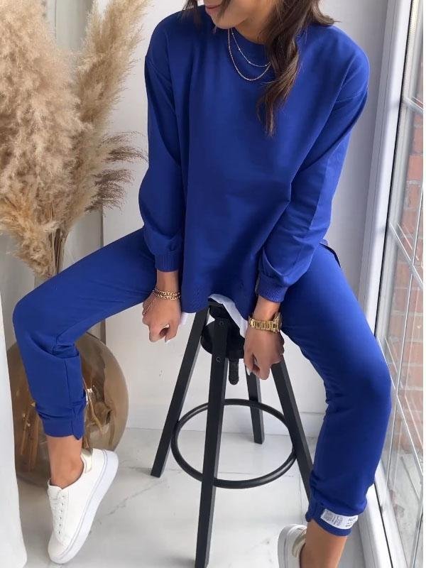 Women’s Two-Piece Side Zip Sweatshirt and Jogger Lounge Set
