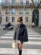 Women’s Blanket Stitch Scarf Jacket