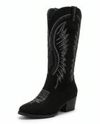 Women's Embroidered Knee High Western Boots