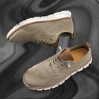 Men's Breathable Knit Lace-Up Oxford Sneakers