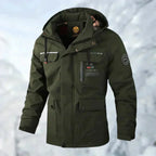 Men's Multi-Pocket Utility Windbreaker Jacket