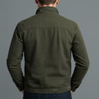 Men's Zip-Up Stand Collar Utility Jacket