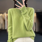 Women's Mock Neck Soft Knit Pullover Sweater