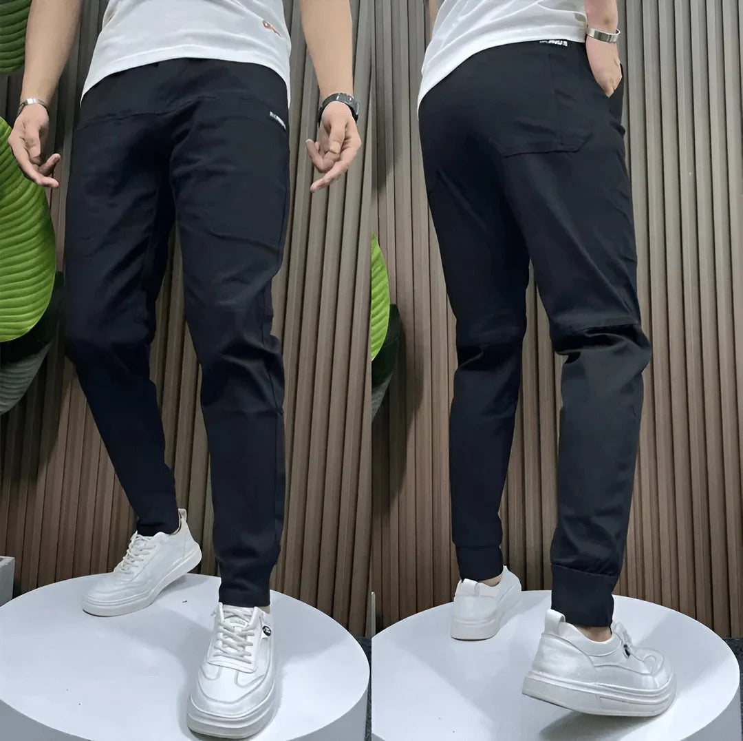 Men's Slim Tapered Stretch Jogger Trousers