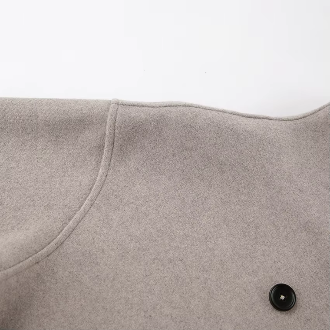 Women’s Double-Breasted Stand Collar Short Coat