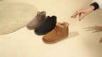 Women's Fur Trim Slip-On Chelsea Ankle Boots