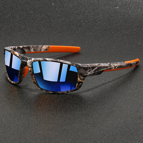 Men's Camo Sport Mirrored Lens Sunglasses