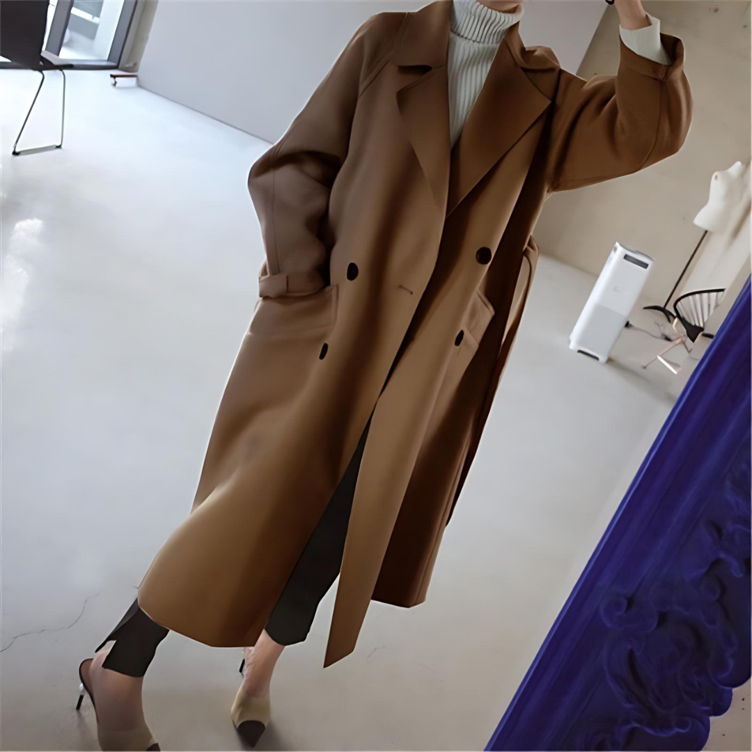 Women’s Oversized Belted Maxi Wrap Coat