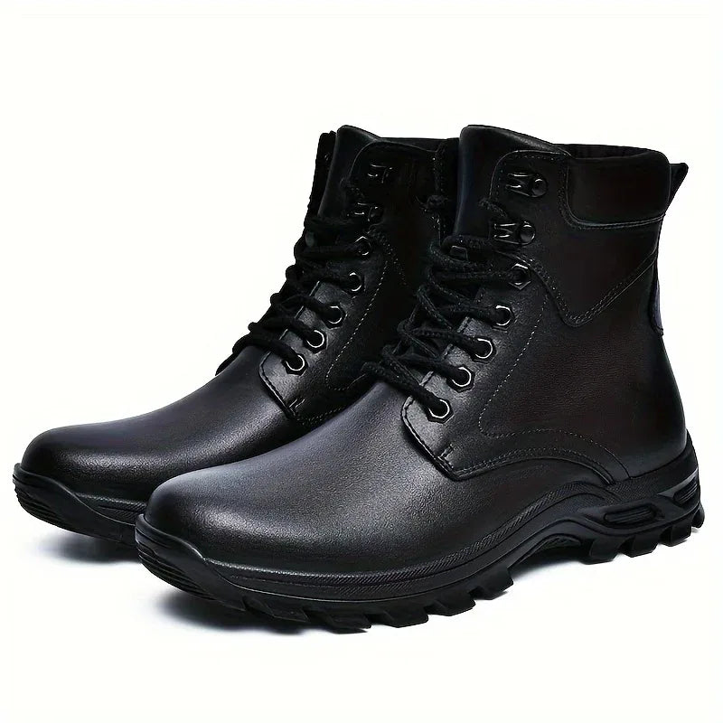 Men’s Lace-Up High-Top Combat Boots