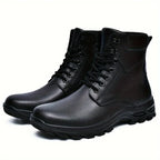 Men’s Lace-Up High-Top Combat Boots