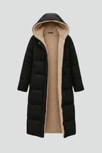 Women's Sherpa Lined Longline Quilted Puffer Coat