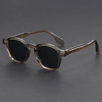 Women's Square Acetate Frame Retro Sunglasses