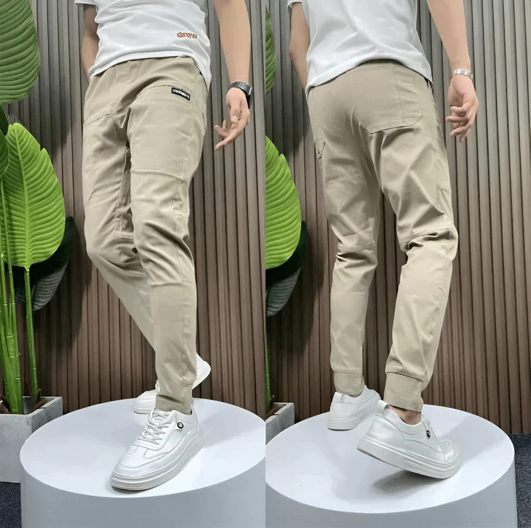 Men's Slim Tapered Stretch Jogger Trousers