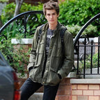Men's Utility Field Jacket with Drawstring Waist