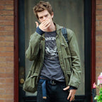 Men's Utility Field Jacket with Drawstring Waist