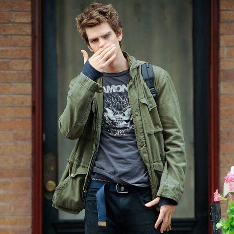 Men's Utility Field Jacket with Drawstring Waist