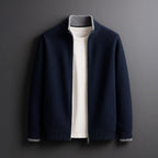 Men’s Brushed Knit Zip-Up Cardigan