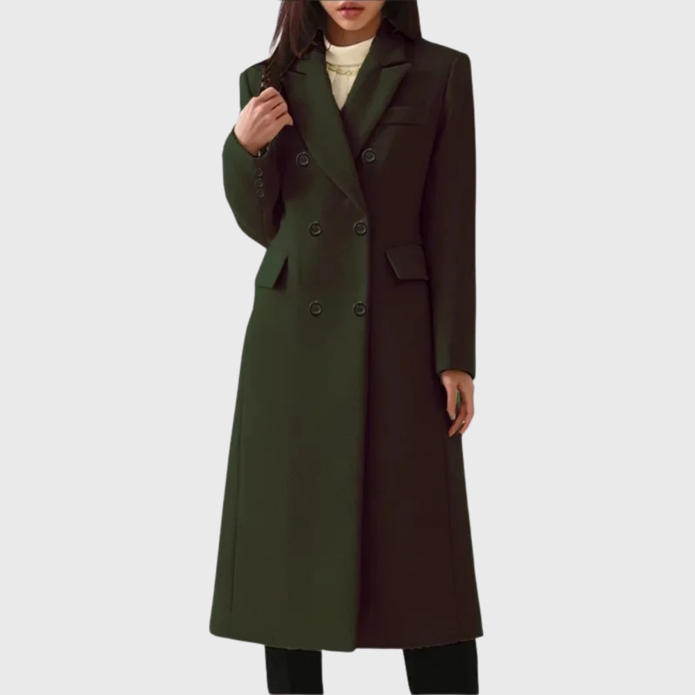Women’s Tailored Double-Breasted Maxi Coat