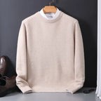 Men's Mock Neck Soft Knit Pullover Sweater