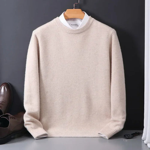 Men's Mock Neck Soft Knit Pullover Sweater