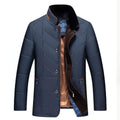Men's Fur Collar Quilted Padded Winter Jacket