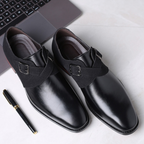 Men's Two-Tone Monk Strap Formal Dress Shoes