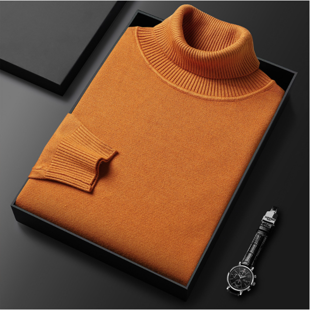 Men’s Slim Fit Fine Knit Turtleneck Sweater