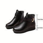 Women's Buckle Strap Ankle Boots
