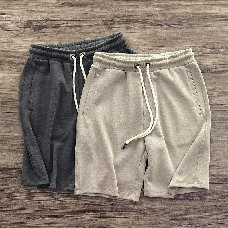 Men's Drawstring Fleece Casual Sweat Shorts