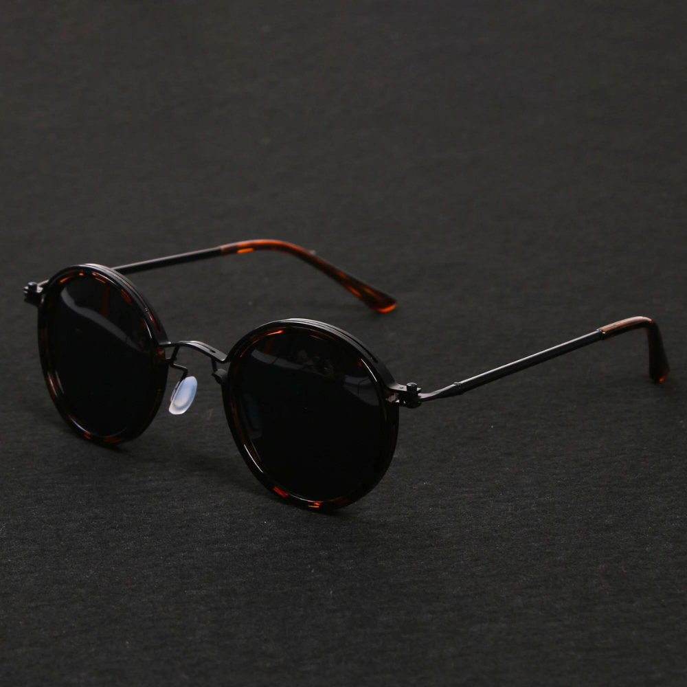 Women's Round Metal Frame Vintage Sunglasses
