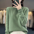 Women's Mock Neck Soft Knit Pullover Sweater