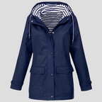 Women's Hooded Zip-Up Waterproof Rain Jacket