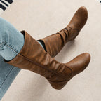 Women's Slouchy Knee High Flat Boots
