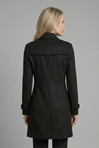 Women's Double-Breasted Buckle Cuff Trench Coat