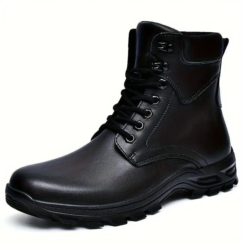 Men’s Lace-Up High-Top Combat Boots