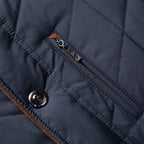 Men's Fur Collar Quilted Padded Winter Jacket