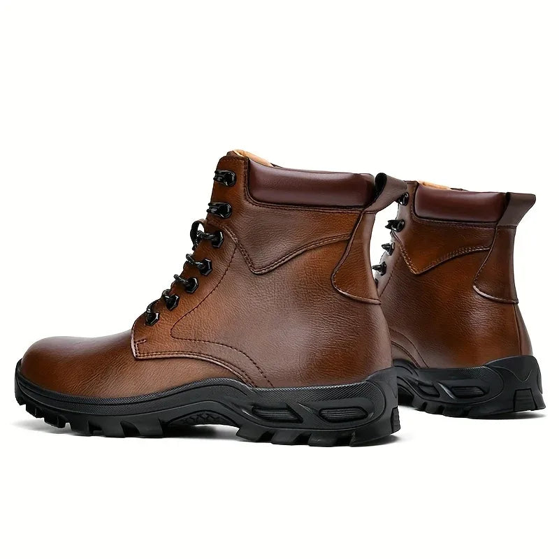 Men’s Lace-Up High-Top Combat Boots
