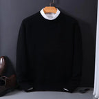Men's Mock Neck Soft Knit Pullover Sweater