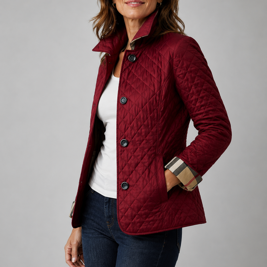 Women’s Diamond Quilted Tailored Jacket