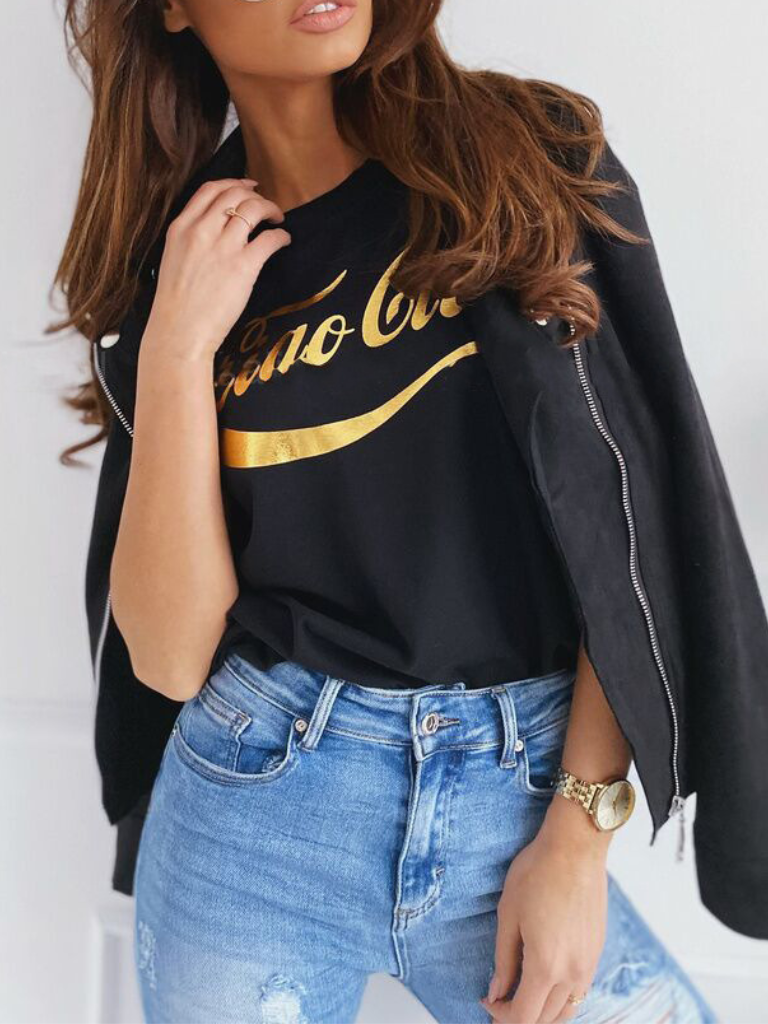 Women’s Faux Suede Slim Fit Biker Jacket