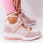 Women's Perforated Wedge Sneakers